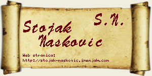 Stojak Nasković vizit kartica